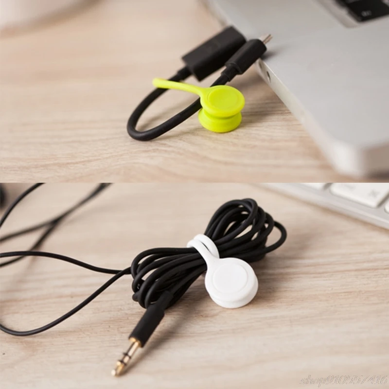 

Super Strong Magnetic Twist Tie Cable Winder Desktop Cord Holder Organizer O02 20 Dropshipping