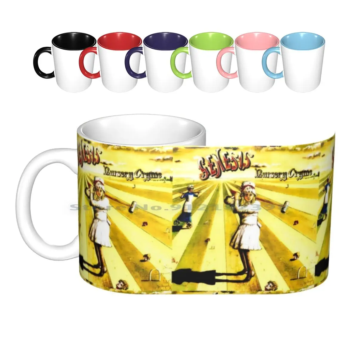 

Genesis Ceramic Mugs Coffee Cups Milk Tea Mug Genesis Nursery Cryme Selling England By The Pound Album Cover Art Lady Liberty