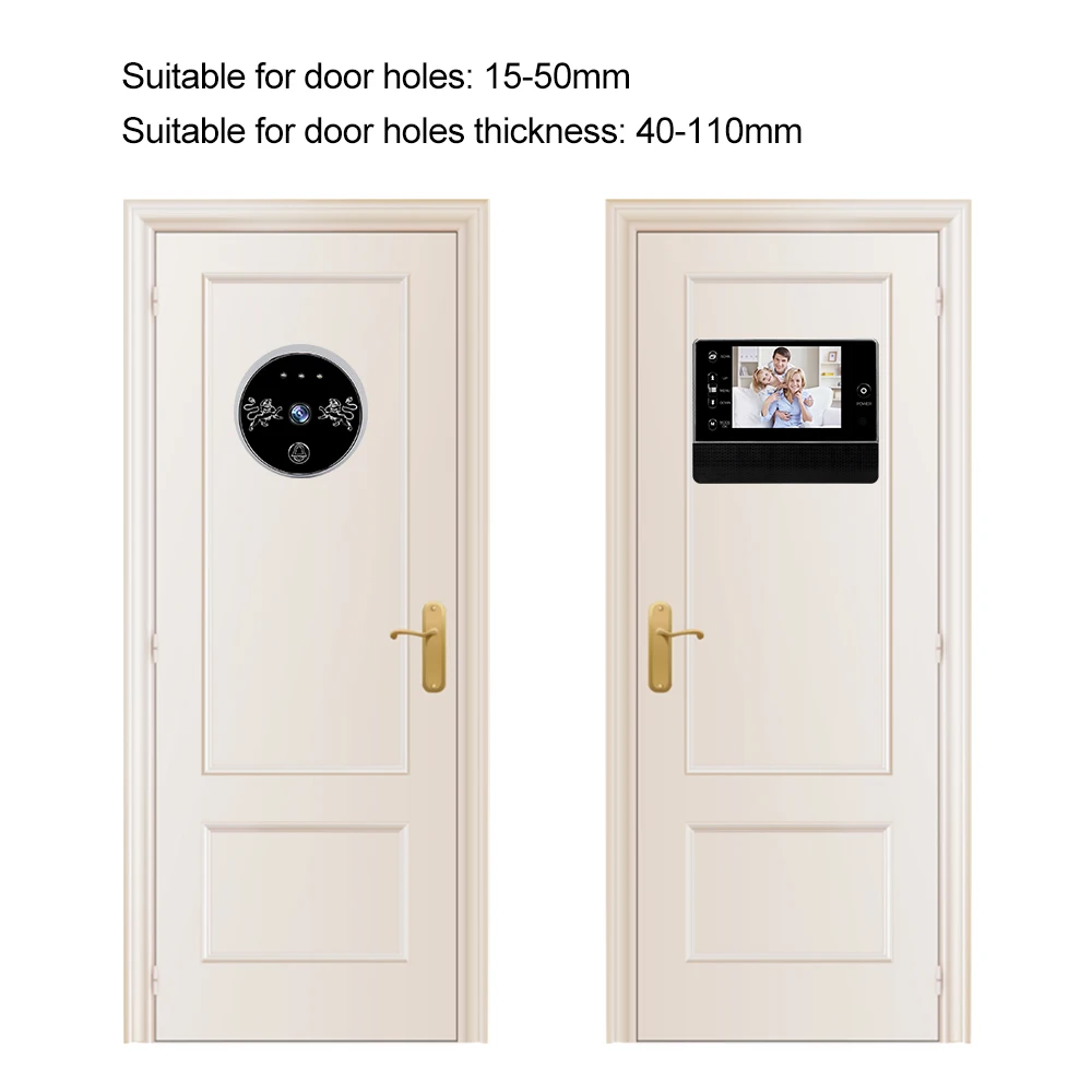 Дверной видеоглазок с камерой 3 5 дюйма HD монитор цифровой дверной глазок