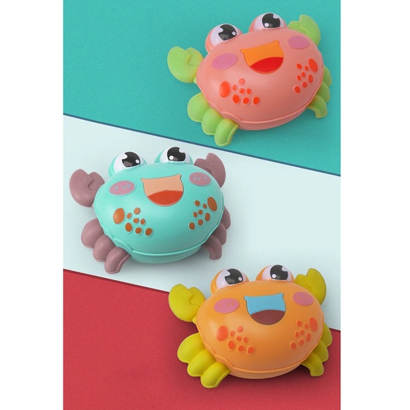 

Funny Baby Toys Cartoon Crab Lobster Rattle Toy Press Back Force Inertial Slide Toy Infant Educational Mobile Toy