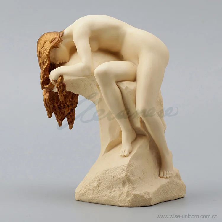 

Veronica art nude girl on rock birthday gift home decoration ornaments export boutique time limited special