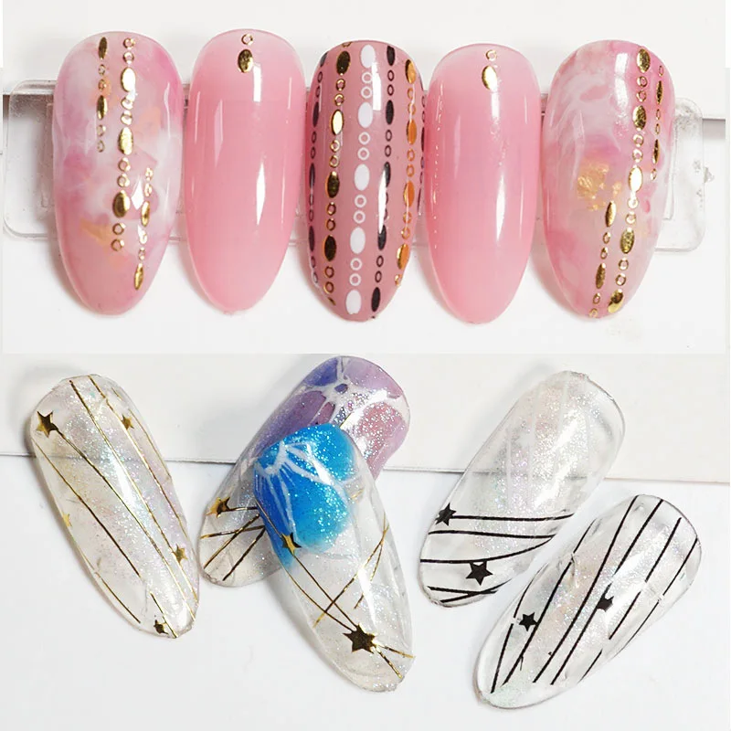 

Nail Line Applique 3d Curved Stripe French Line Sticker With Adhesive Nail Decoration Art Adhesive