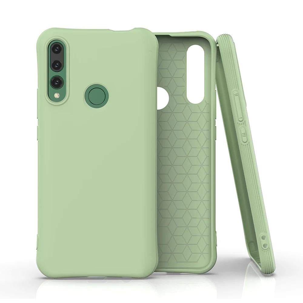 Модный однотонный чехол карамельного цвета для телефона Huawei P Smart Pro Plus Z 2019 мягкий