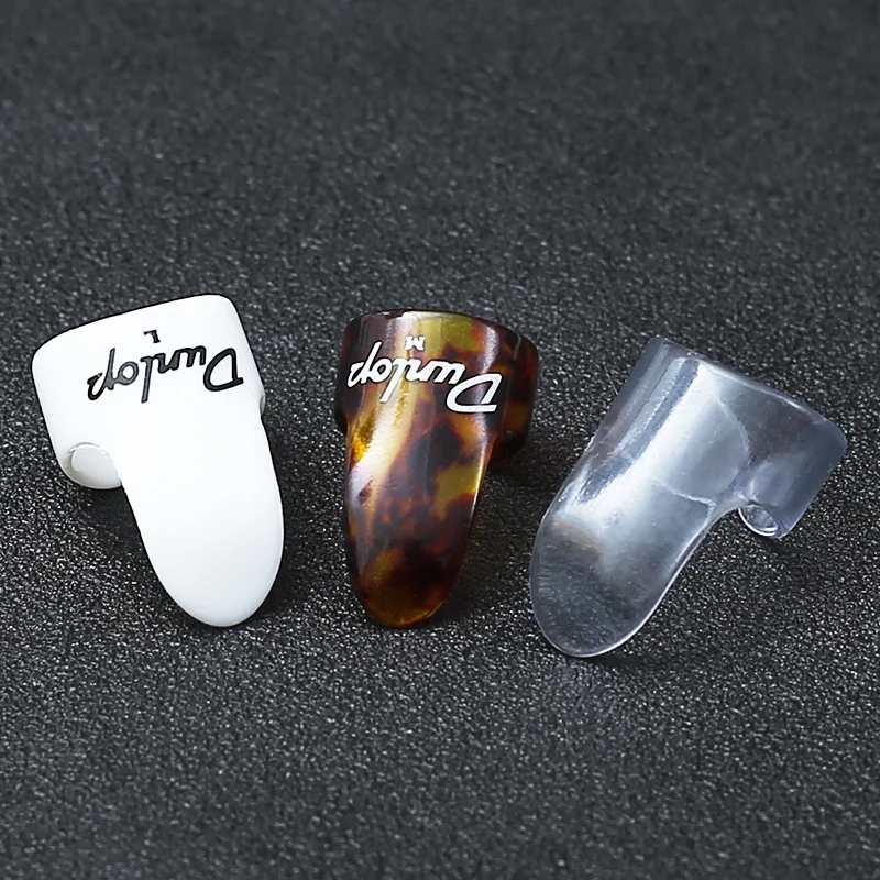 dunlop 1 stück daumen finger gitarre pick celluloid vermittler gitarre picks thumbpick für akustische elektrische gitarre free global shippi