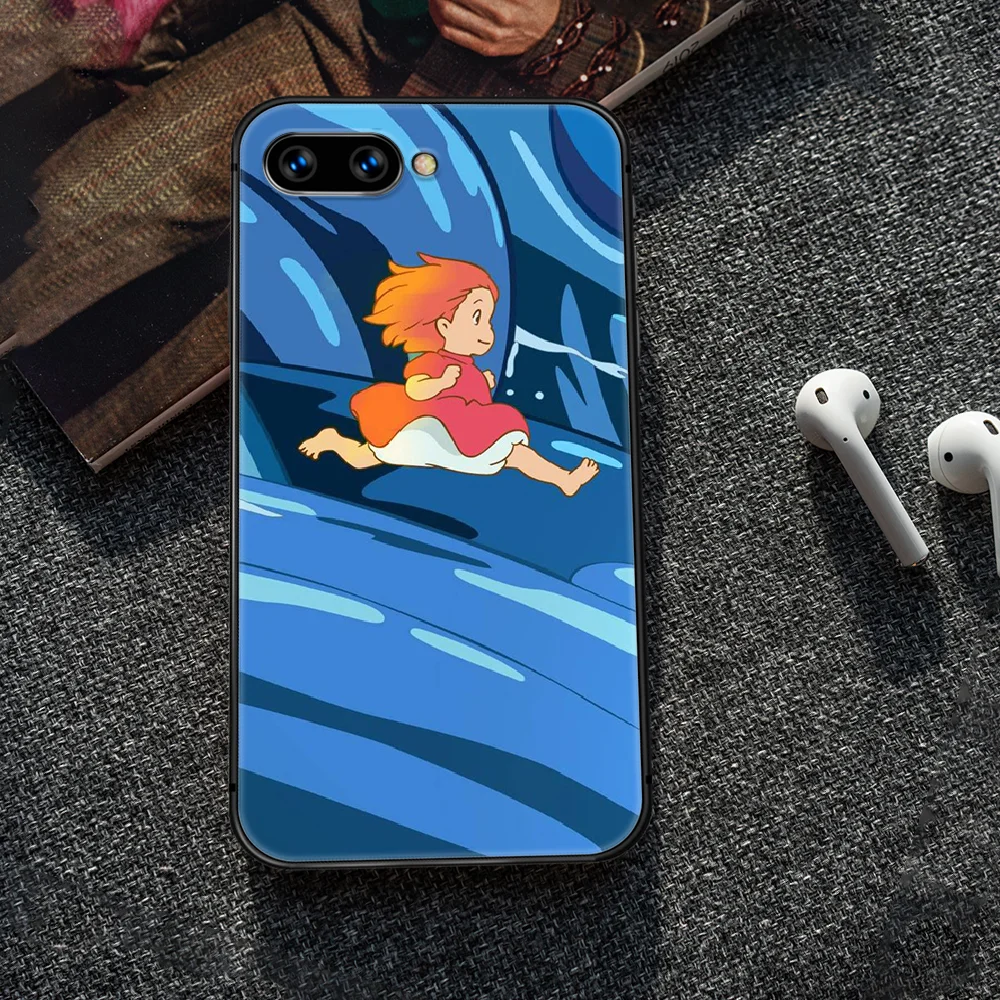 

Ponyo on the Cliff anime Phone Case Cover Hull For HUAWEI honor 8 8c 8a 8x 9 9a 9x V10 MATE 10 20 I lite pro black Shell Trend