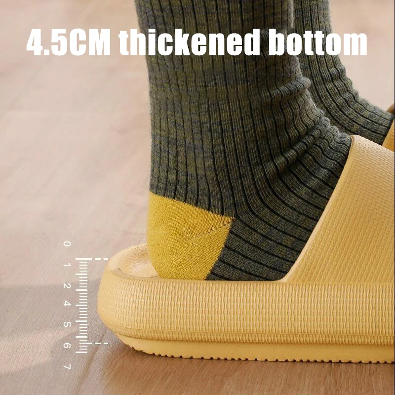 Сверхмягкие домашние тапочки Нескользящие износостойкие шлепанцы на толстой