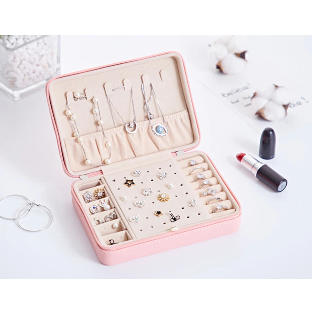 Портативный органайзер для ювелирных изделий модные серьги ожерелье кольца