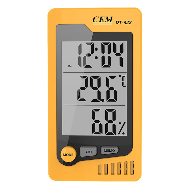 Электронный термометр и гигрометр CEM DT-322 многофункциональный настольный прибор