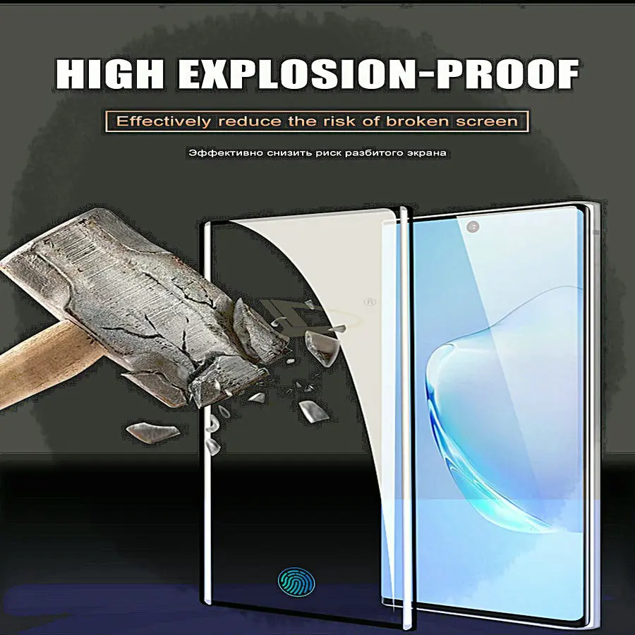 Защитное стекло закаленное для Samsung Galaxy Note 10 Pro/S8/S9/S10 PLus/Note 9/8 Lite 2020|Защитные стёкла