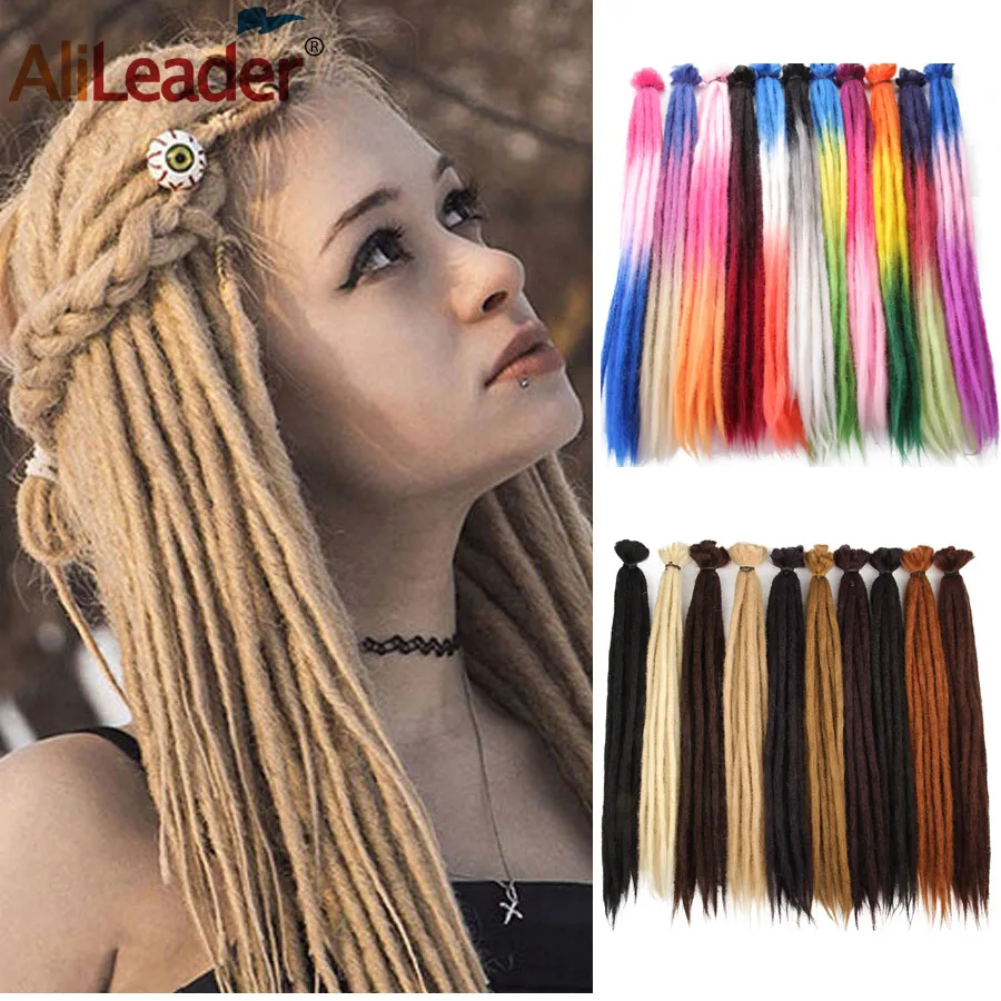 Мягкие вязаные крючком волосы Alileader красочные дреды для наращивания волос