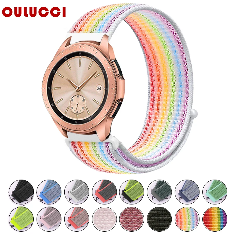 Ремешок Oulucci спортивный нейлоновый для samsung galaxy active watch 46 мм S3/S2