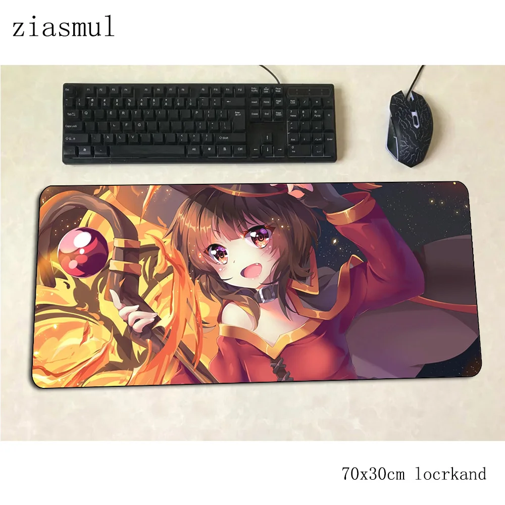 Коврик megumin для мышки с аниме компьютерный коврик 700x300x3 мм игровой большой