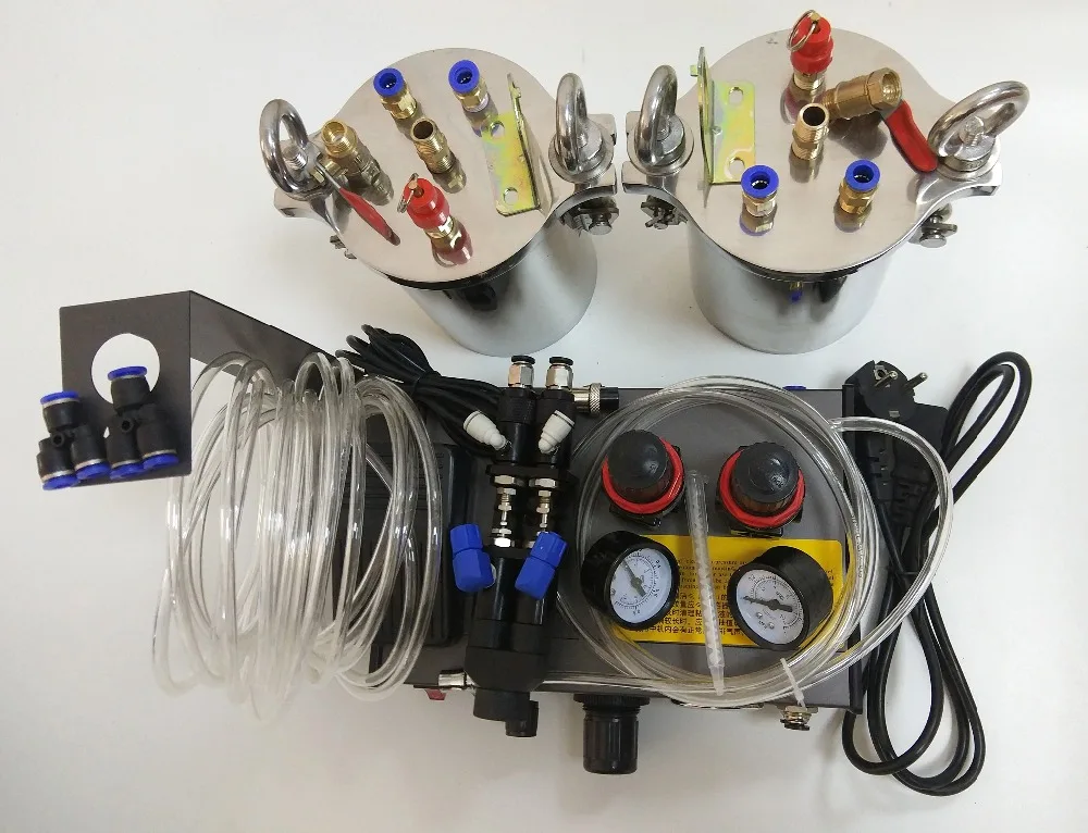 

1set AB Mixing Doming Liquid Glue Dispensing Machine + 1000pcs Dispensing Tip Part for 1:1 Glue