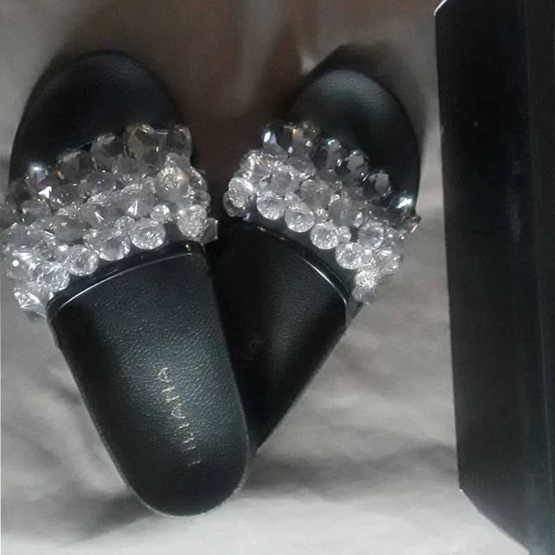 NouC/весна лето 2020 Блестящие сандалии с драгоценными камнями и стразами Удобные