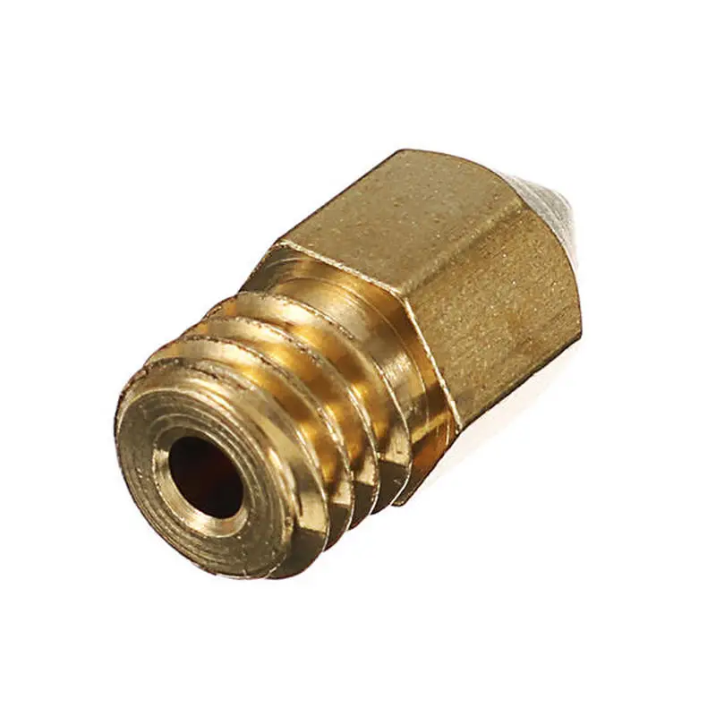 100pcs original 0 4mm copper m6 thread extruder nozzle for ender 3 cr 10 v2 cr 10s pro ender 5 cp 01 creatity 3d printer parts free global shipping