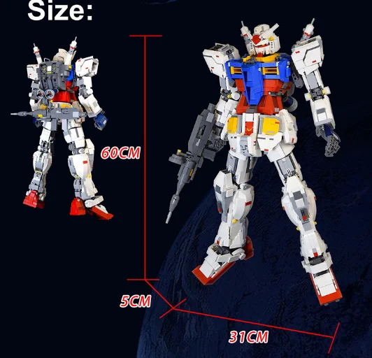 Горячая супер робот война меха классическая модель gundam 18K RX78 2 1:60 3500 шт
