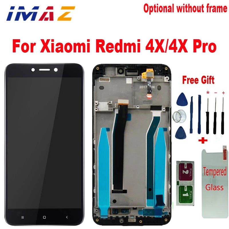 IMAZ 10 Touch For Xiaomi Redmi 4X LCD Display With Touch Screen + Frame Digitizer Assembly Screen Replacement For Redmi 4X Pro