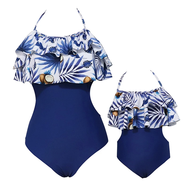 Новинка 2020 купальник для мамы и дочки летний семейная одежда купальный костюм