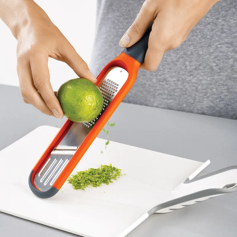 

2-in-1 Mini Grater Slicer Anti Hurt Hands Vegetable Cutter Fruit Slicer Multifunctional Potato Peeler Carrot Cutter