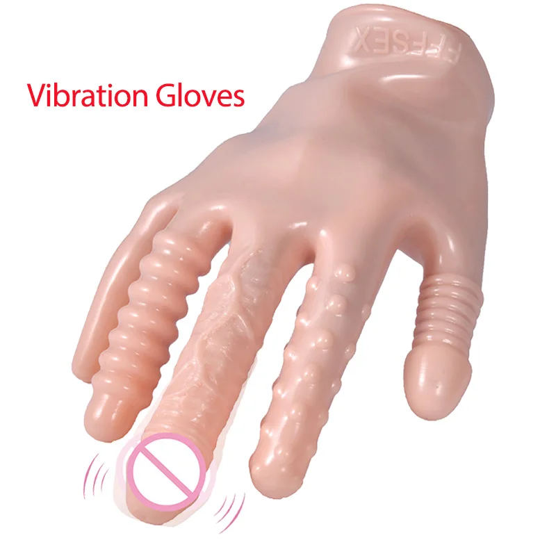 Интимные игрушки для женщин вибратор на палец ладони фаллоимитатор мастурбатор