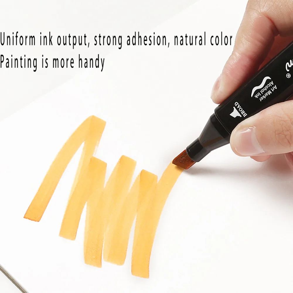 

Touch Bgln 36/48/60/80/168 Colors Art Markers Set Manga Sketching Markers Double Headed Alcohol Based Pen For School Supplies