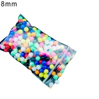 100pcs 6mm8mm round multicolor rig beads sea fishing lure float tackles fishing floats beads bass bait fishing lure accessories