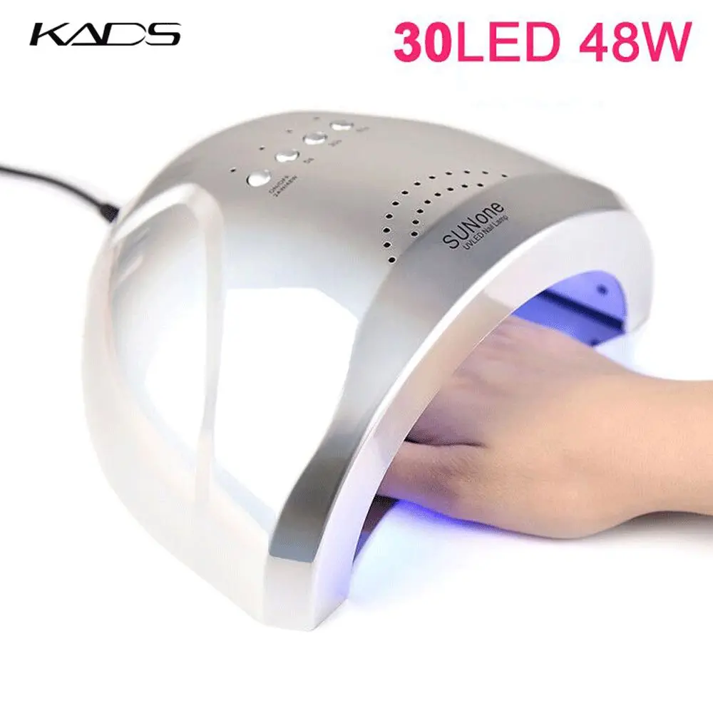 KADS 48W UV Led Lamp Nail Dryer For All Gels 30 leds Nail Art Lamp Auto Sensor Sun Light Timer 5/30/60s Manicure Salon Tool