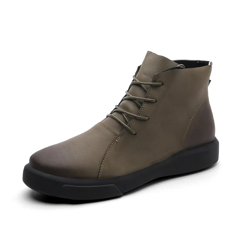 

69k Mens Boots Men Chelsea Boots outdoor Ankle Boots genuine High-top Boots fashion Walking Shoes Wear Resistant Casual Shoes mn