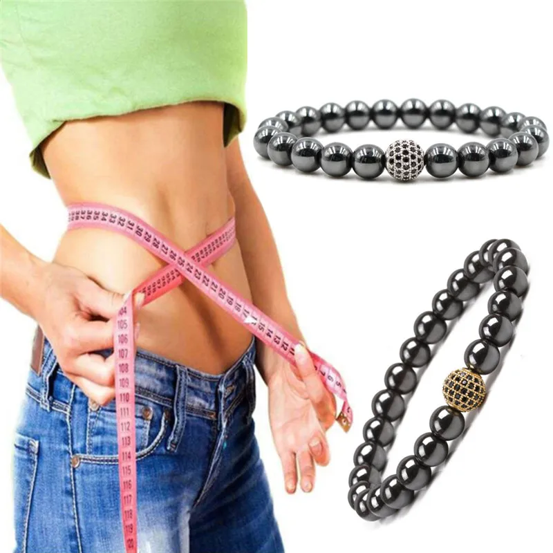 Гематит бусы браслет мужские ювелирные изделия женский бусины гематит камень