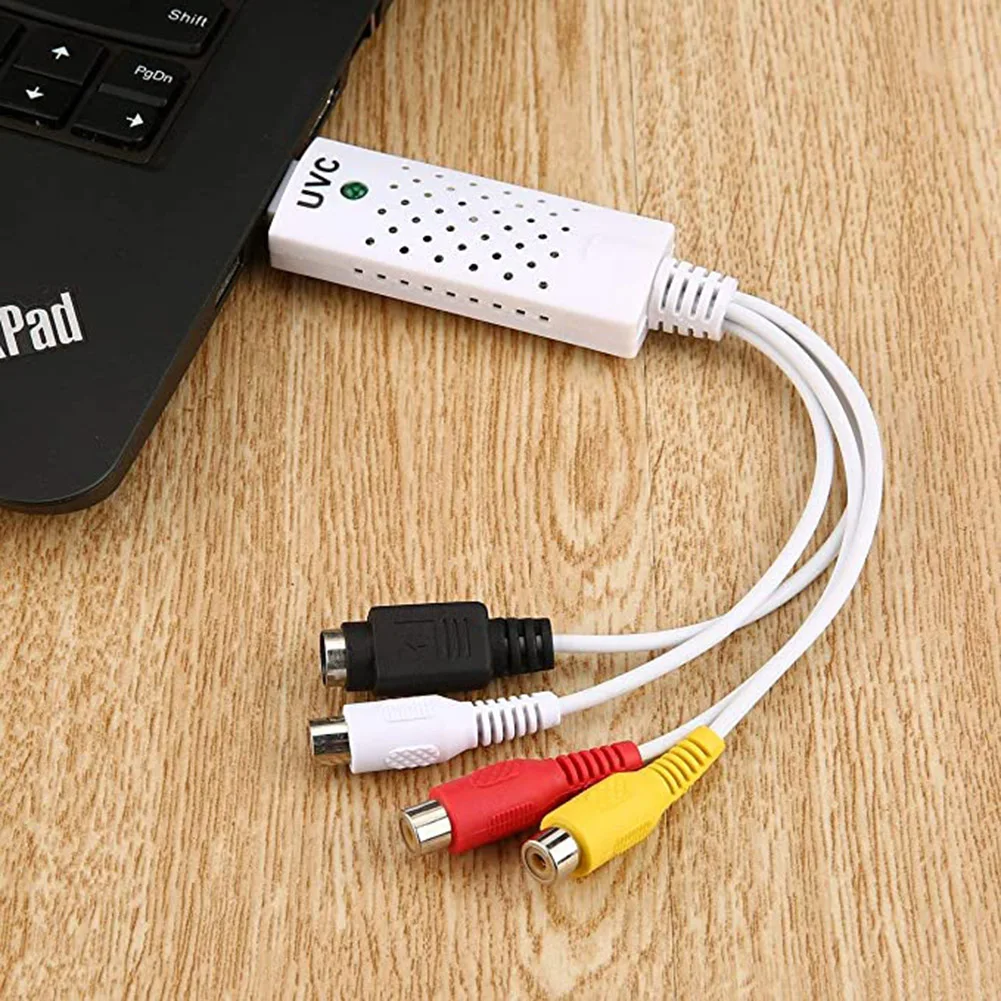 Портативный адаптер видеозахвата USB 2 0 VHS на DVD Карта для Win7/8/Vista JR сделки 1 комплект