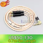 LN006711 XLR 4,4 мм 2,5 мм 16 ядер, посеребренный OCC смешанный кабель для наушников для Sony, MDR-Z1R, с винтом, для фиксации, для Sony, с, для,