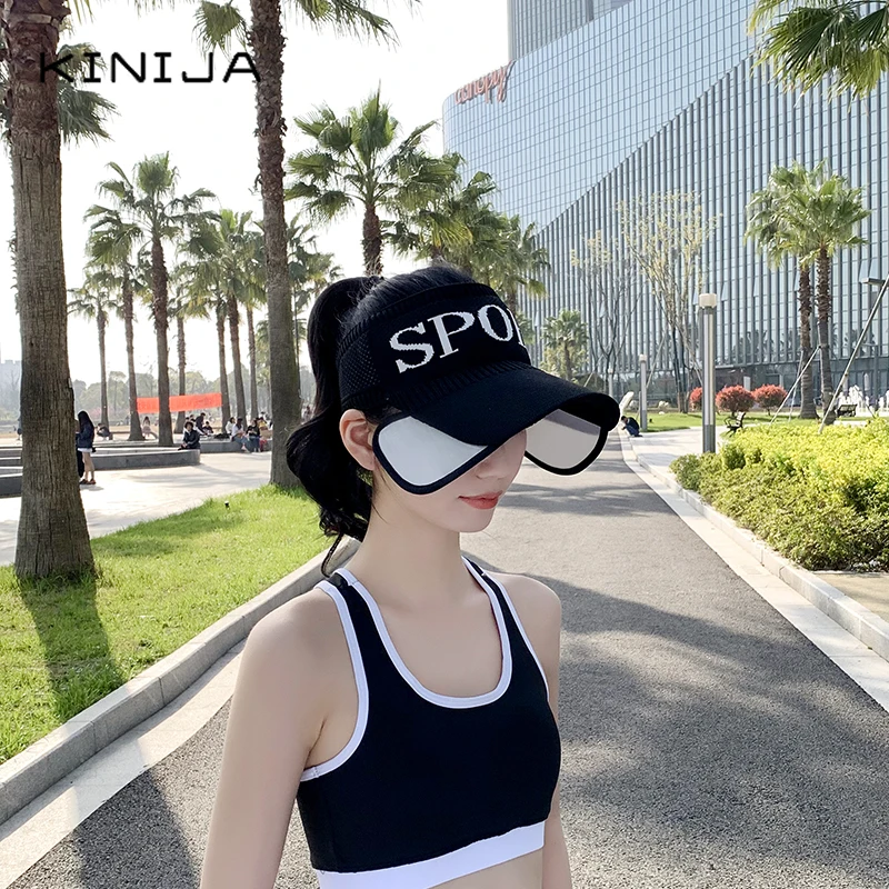 Кепка женская с выдвижным козырьком Летняя трикотажная бейсболка пустой