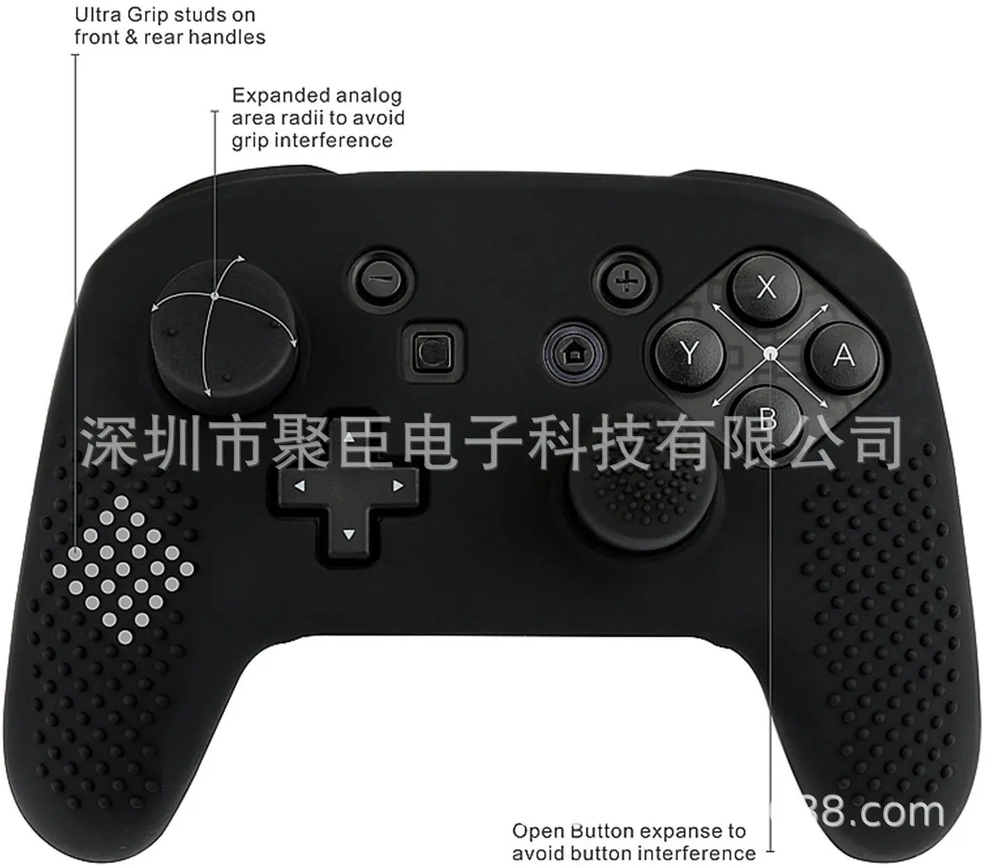 Новый мягкий силиконовый защитный чехол для контроллера Nintendo switch pro резиновый