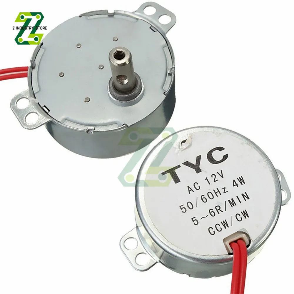 TYC-50 5-6 об/мин синхронный двигатель AC220-240V AC12V 50/60 Гц крутящий момент 4 кг/см Вт CW/CCW |