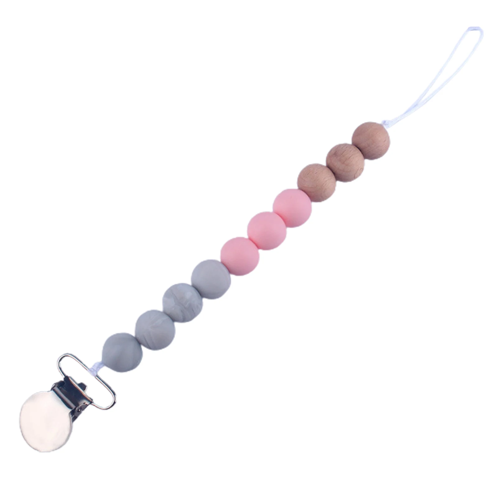 Силиконовая детская цепочка-пустышка с зажимом для соски Успокаивающая соска