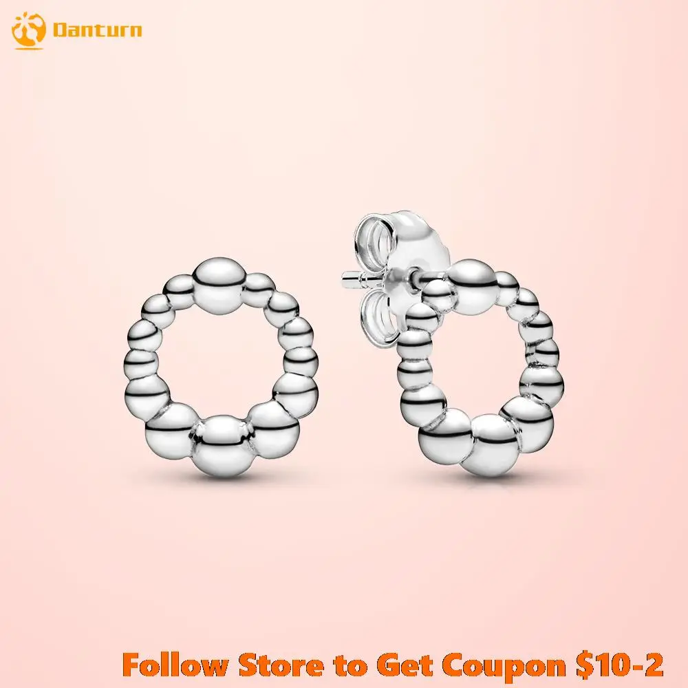 

Женские серьги-гвоздики из серебра 925 пробы, с бусинами