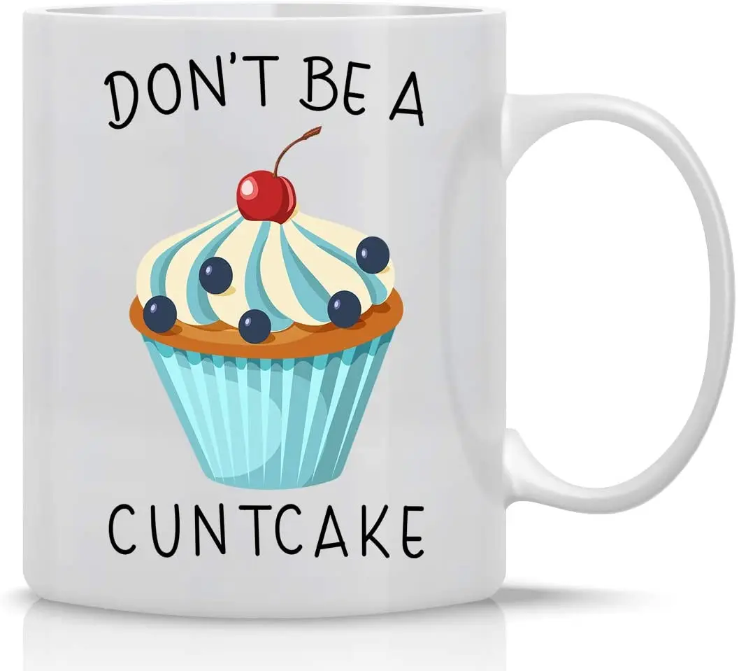 

Забавная вешалка Don't Be A cuntторт 11 унций для кофейных чаек, персонализированная белая керамическая кухонная бара, домашняя кружка, чашка в под...