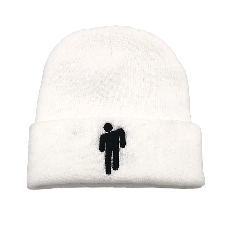 Billie Eilish Beanie вязаная зимняя шапка однотонный хип-хоп трикотажный свитер шляпа кепки унисекс зимняя Выходная шляпа