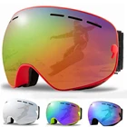 Новинка, двухслойные лыжные очки looggolf, незапотевающие очки для снегохода, для спорта на открытом воздухе, очки для сноуборда, лыжные очки