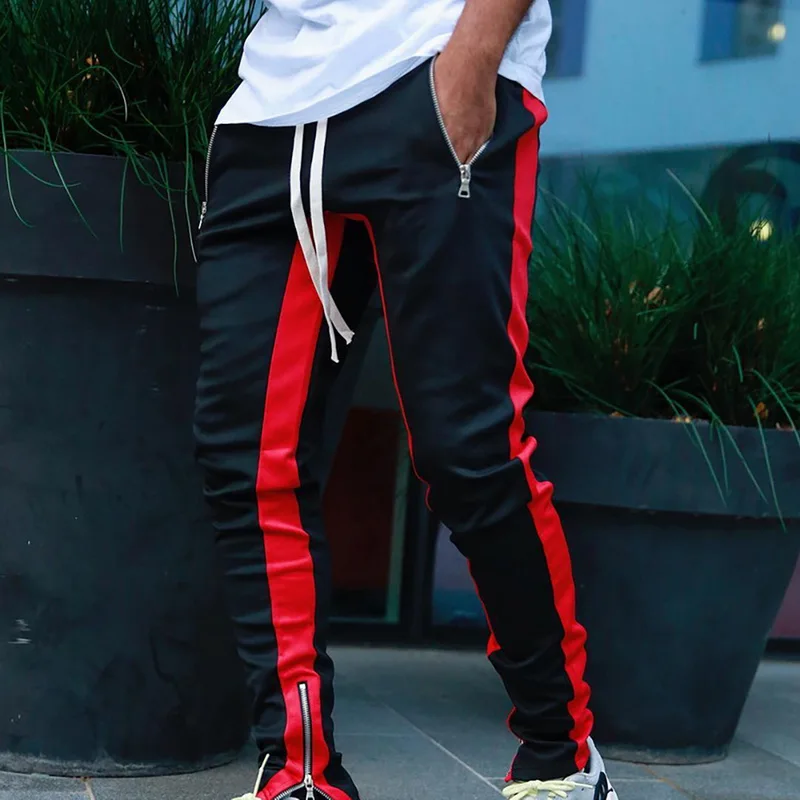 

Mens Joggers Casual Pants Fitness Men Sportswear Tracksuit Bottoms Skinny Sweatpants Trousers Black Gyms Jogger Track Pants