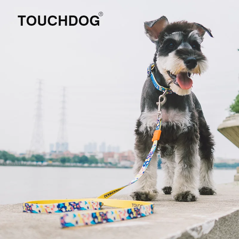 Touchdog Ошейник Поводок Мягкий регулируемый поводок для домашних животных собак