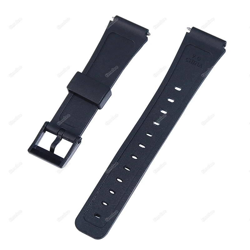 

Black Wrist Watch Strap Replacement for F 91W F 93W F 105W F 106W A158W B640 A168 Quartz Digital Dial Resin Strap Watch