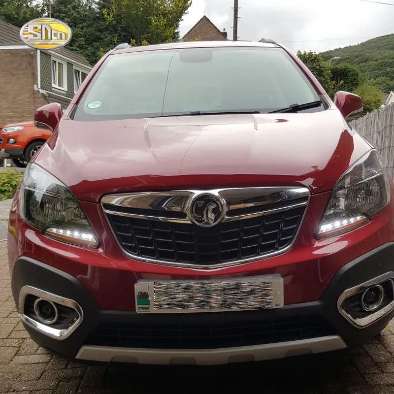 Светодиодсветодиодный дневные ходовые огни SNCN для Opel Mokka VAUXHALL 2012 2013 2014 2015 фары век