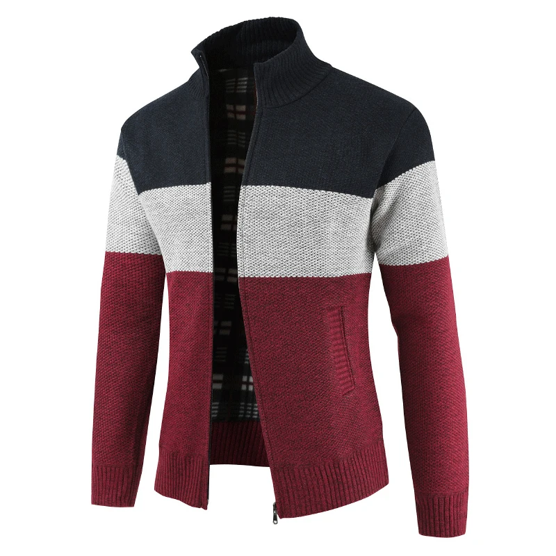 Новинка 2019 мужской зимний Повседневный шерстяной кардиган свитер пальто джемпер