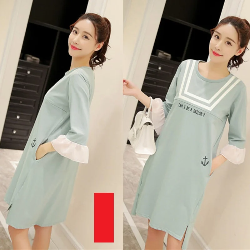 Платье для беременных платья кормящих матерей одежда грудного вскармливания