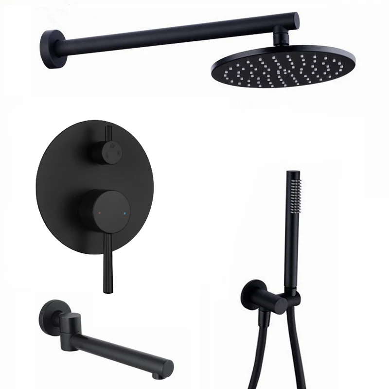 Настенное крепление матовый золотой душевой набор 10 &quotили 12 дюймов SUS 304