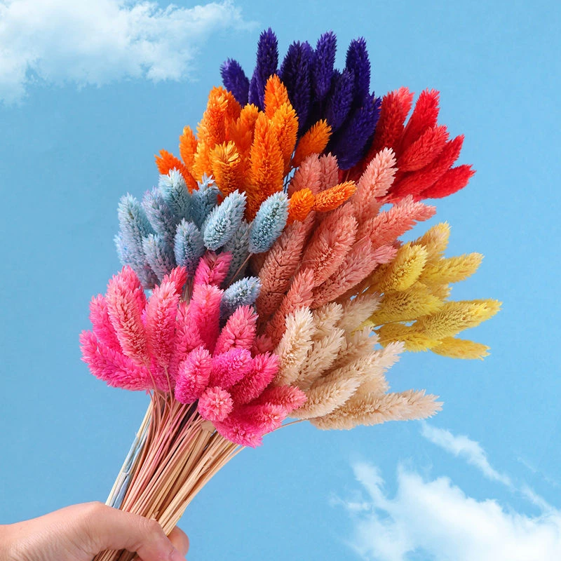 Сушеные букеты из искусственных цветов натуральные растения для украшения дома