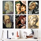 Настенная Картина на холсте Тамара де лемпикка, домашний декор, портретная картина с Hd-печатью, ретро модульный постер для спальни, рамка