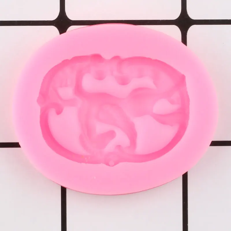 Конь силиконовые формы медаль рельеф ювелирные изделия Смола глина Форма Кекс