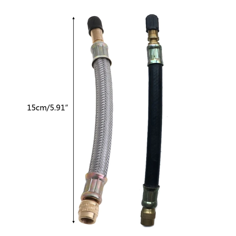 150 мм Плетеный гибкий шланг колеса автомобиля Шины Клапан стебли расширения